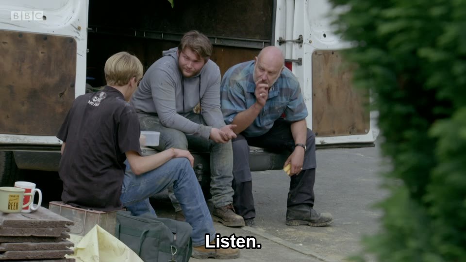 This Country S02E02 meme — “Listen.”